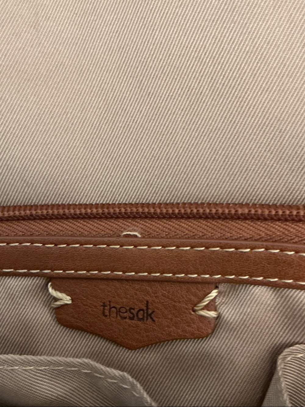The Sak Black Embossed Leather Front-Pocket Backpack - Picture 3 of 3